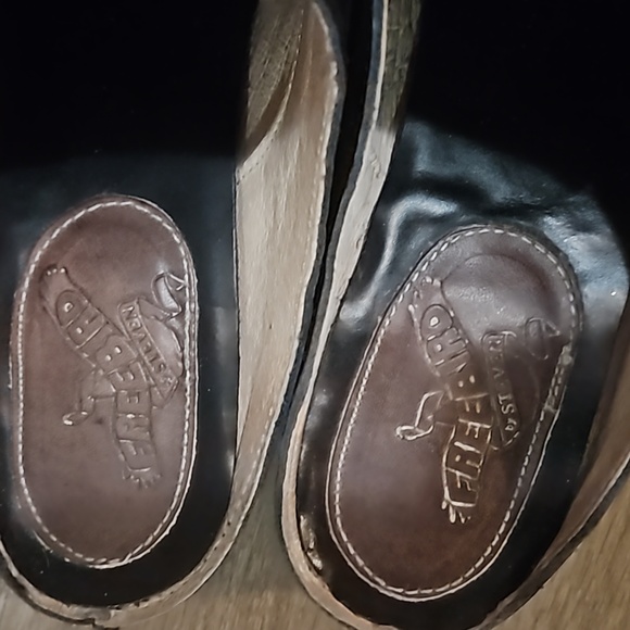 Freebird mules black and blue leather sz 11 used fits like a sz 10 US - Picture 4 of 7